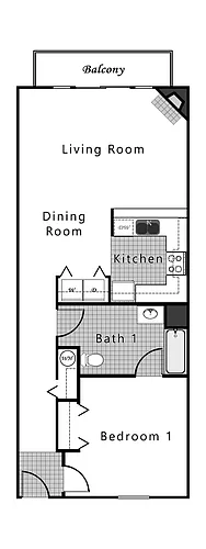 Floor plan One Bedroom
