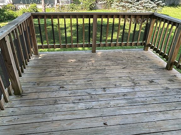 Deck off kitchen