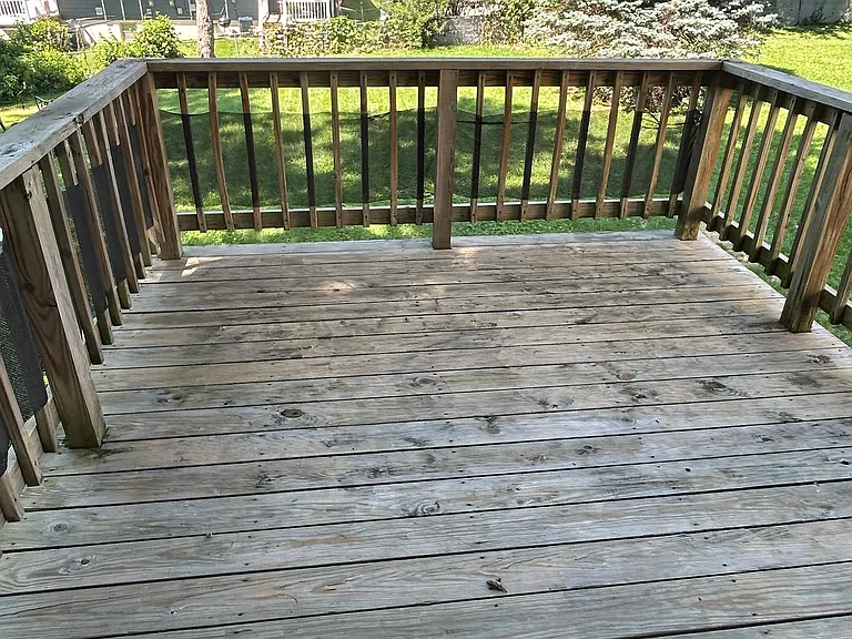 Deck off kitchen