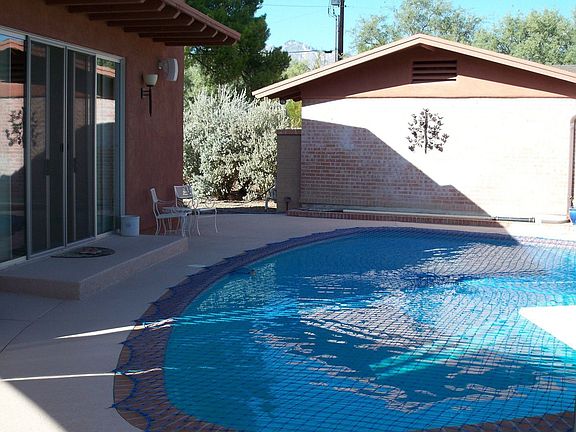 pool and guest house