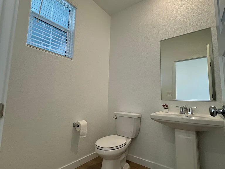 Half bathroom downstairs for guests