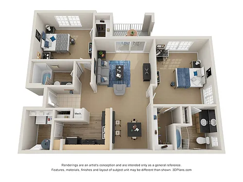 Floor plan Live Oak | Upgraded