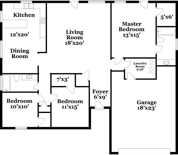 3 bed, 2.0 bath, 1456 sqft, $2,005 — Photo 2