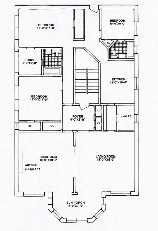 Floor plan 4 Bedroom - 2 Bathroom