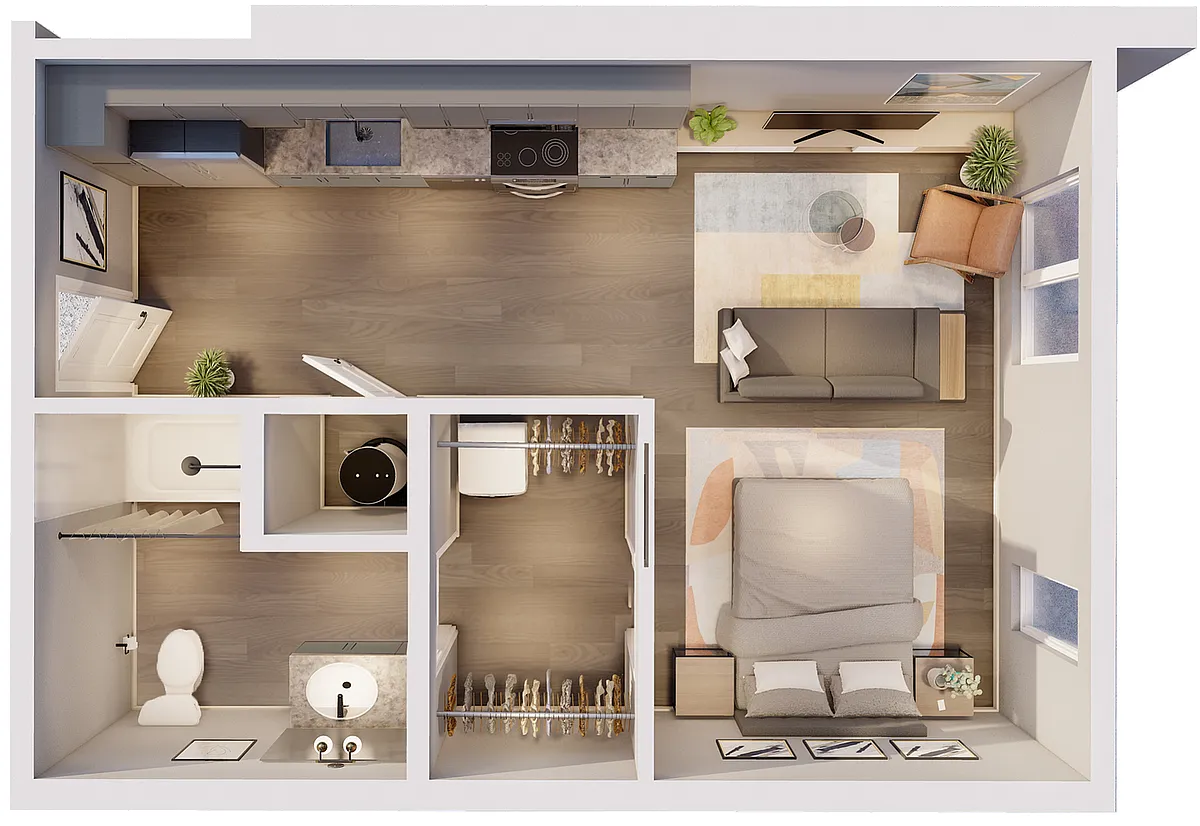 Floor plan South Bank-0 ADA East