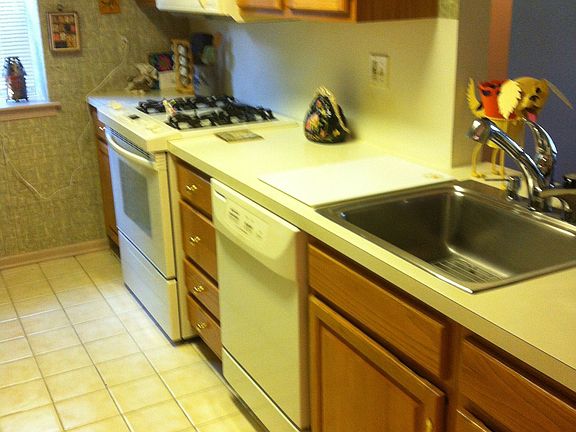 Tile floors/ updated cabinet