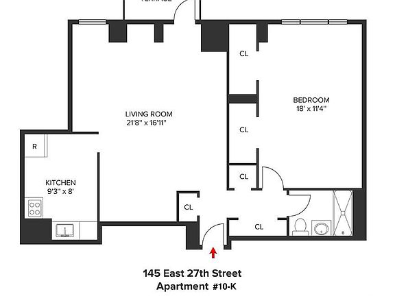 2nd image of 145 E 27th St APT 10K