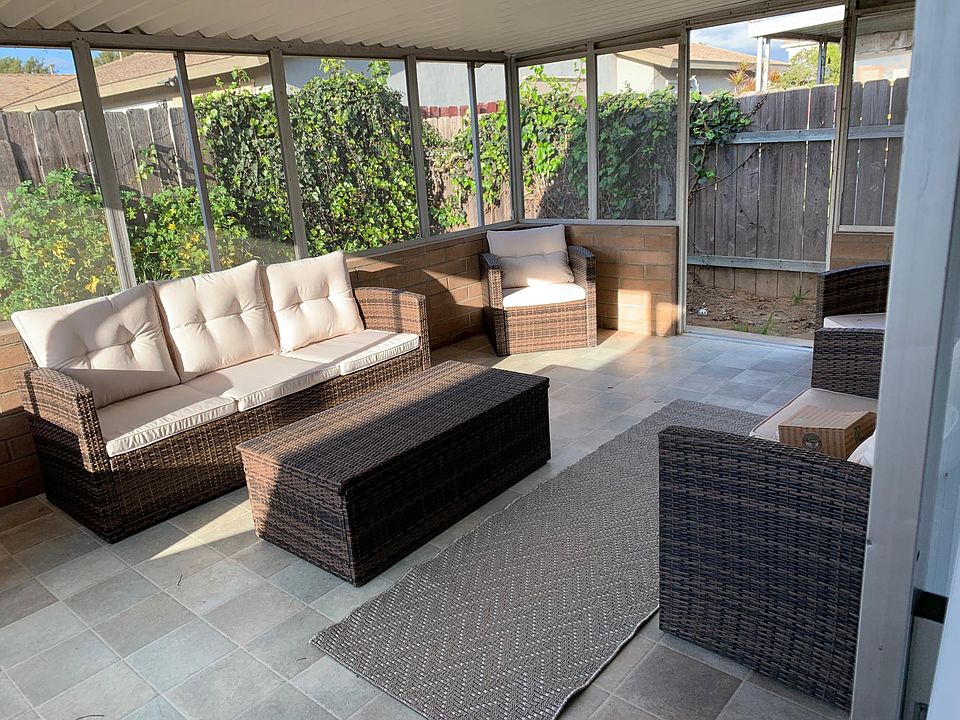 Screened-in porch.
