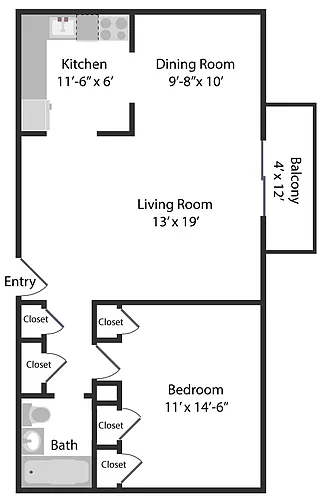 Floor plan Randolph Street - Near Ballston Metro