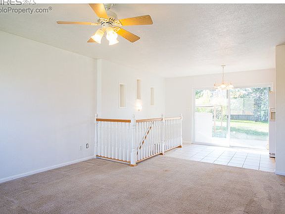 Living Room with Ceiling Fan