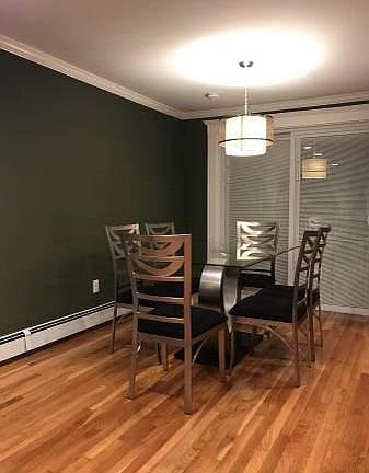 Dinning table connect to the kitchen and living room on the second floor.