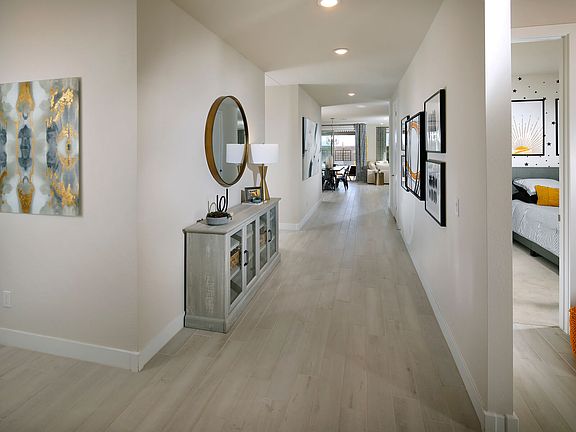 The Lark plan s bright entry hall for welcoming guests.