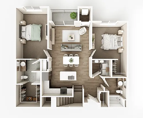 Floor plan Dahlia Sky Loft