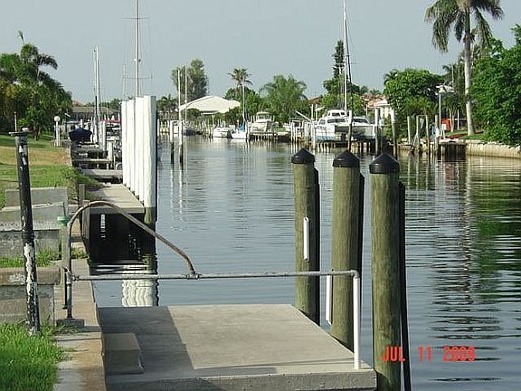 looking up the canal