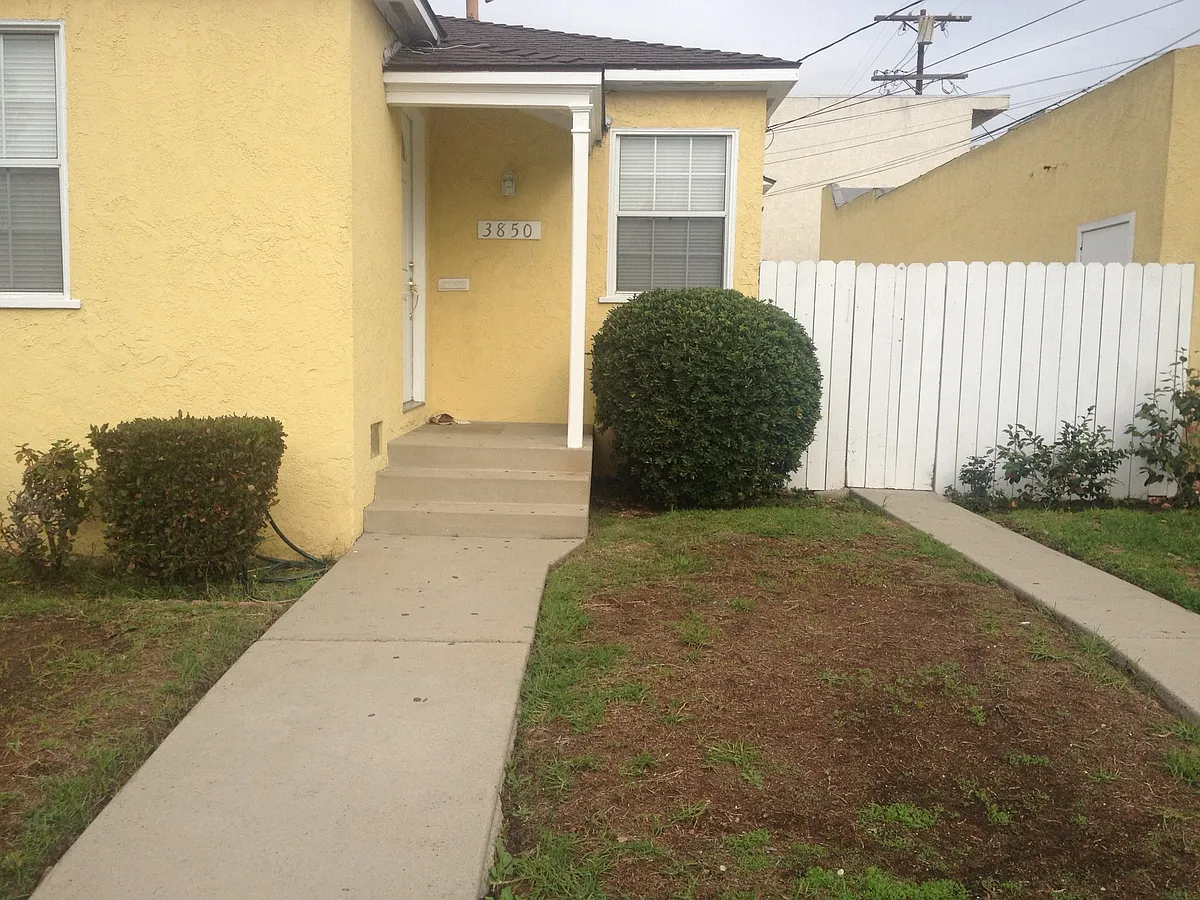 front yard and front door - Wade St