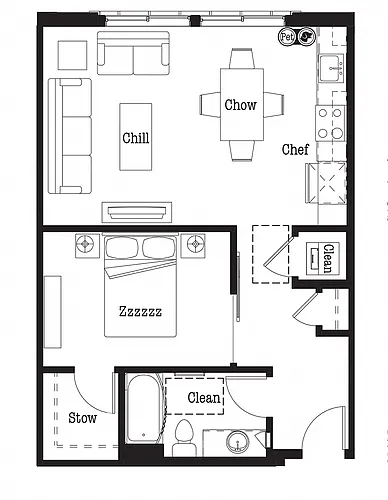 Floor plan A1 One Bed