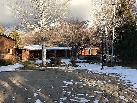 Backyard and volleyball court