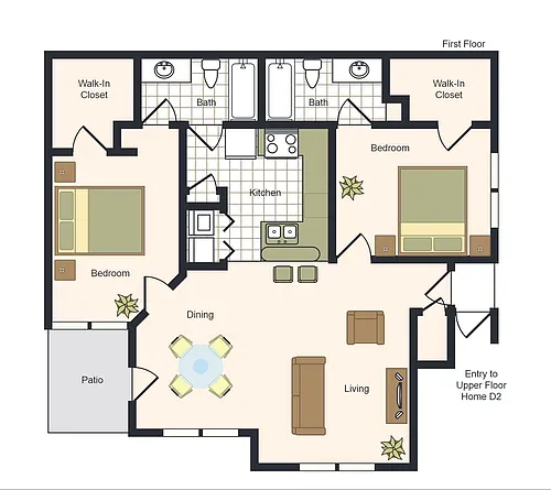 Floor plan D2