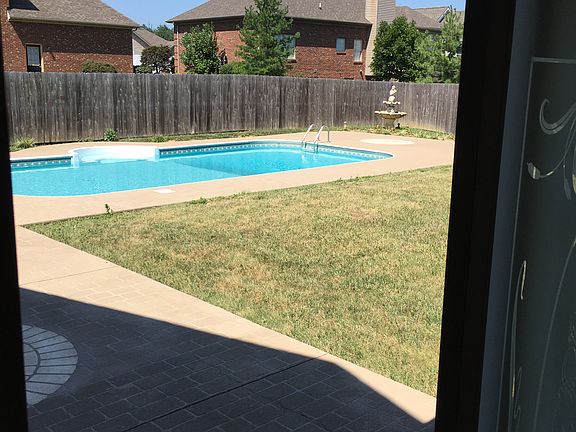 View of pool from house