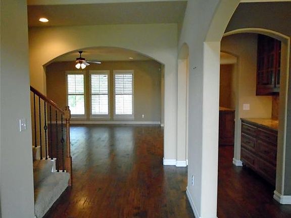 View towards living and dry bar