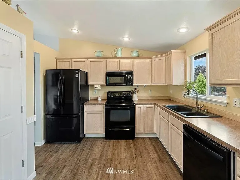 Kitchen with prior appliances