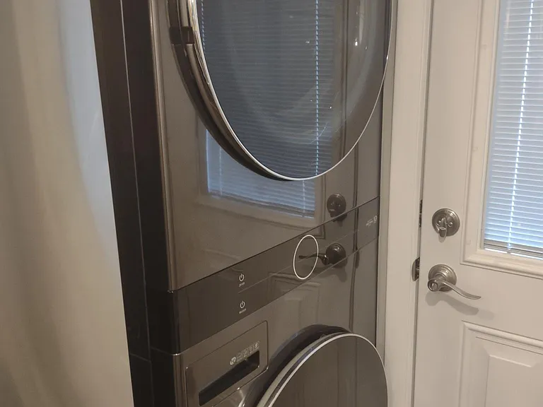Washer and dryer in unit