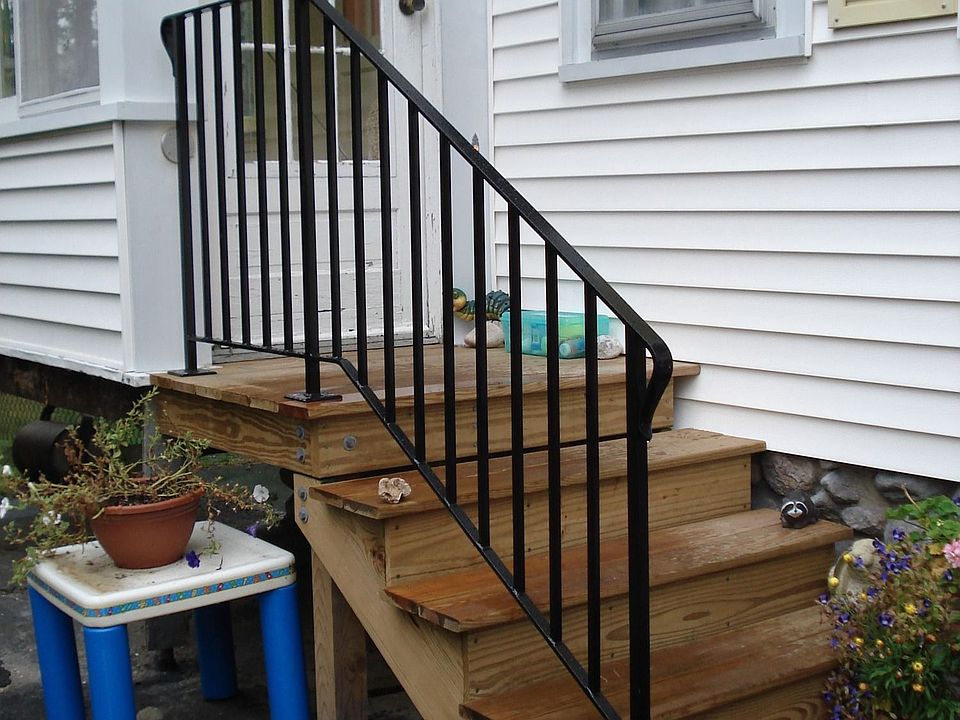 New Back Stairs and Railing