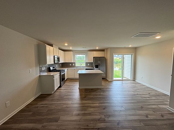 kitchen, breakfast nook with waterfront view
