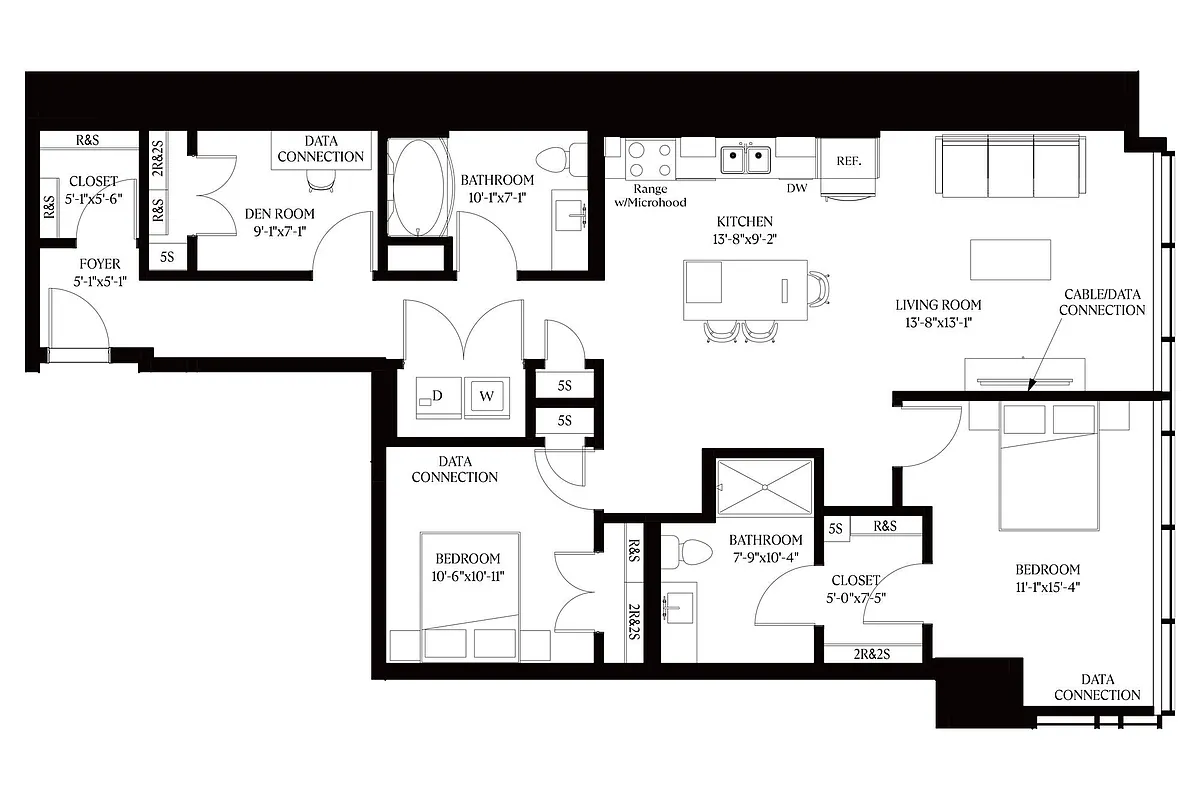Floor plan The Wayne-Type A