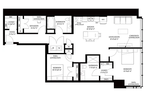 Floor plan The Wayne-Type A