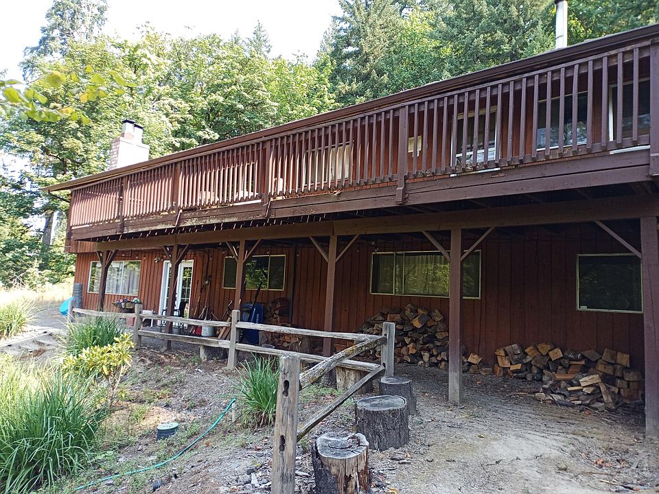 Deck and part of backyard