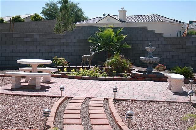 Back Yard Brick Patio