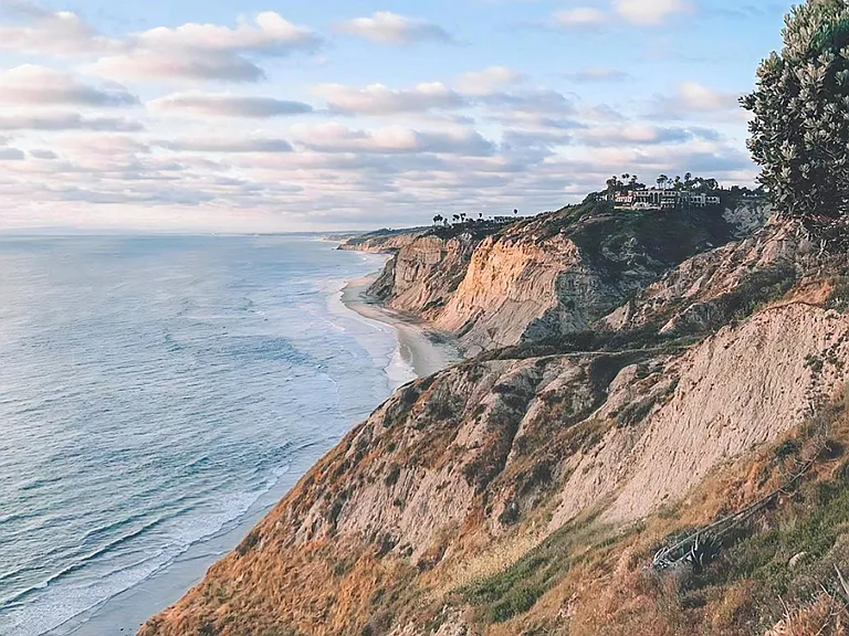 View of Cliffs Along The Ocean