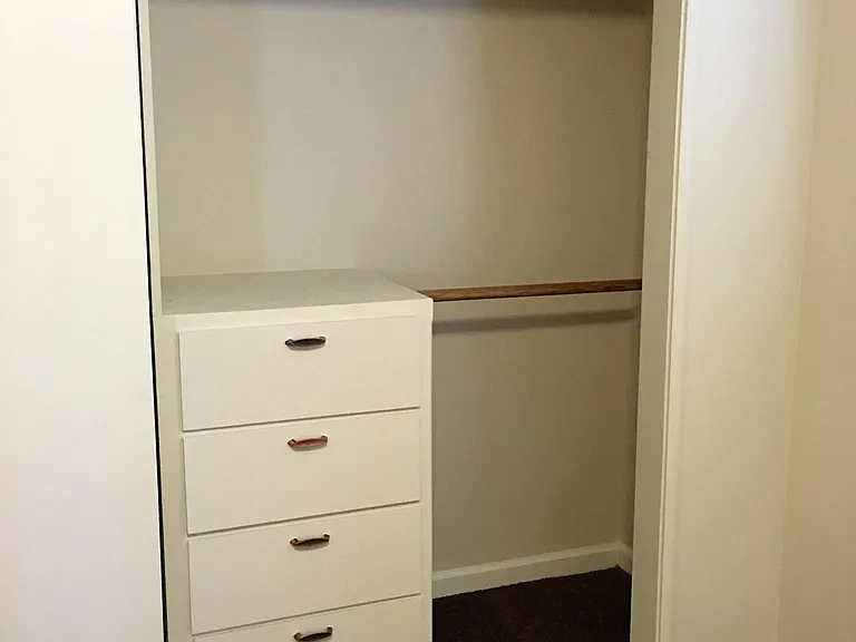 Nice sized closet in 1st bedroom