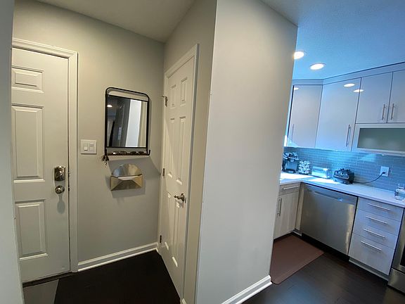 Entryway and kitchen