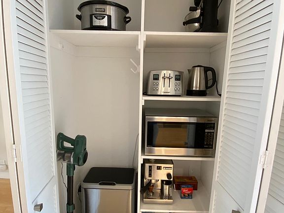 3 separate hall closets.