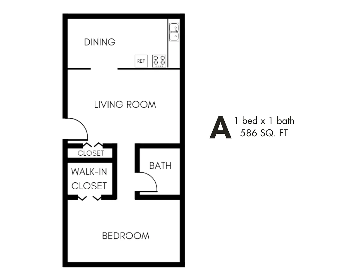 Floor plan 1X1