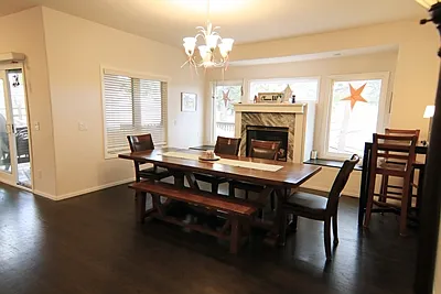 Dining Area/ Gas Fireplace/ Built in Window Seats With storage