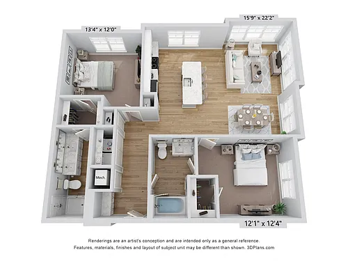Floor plan B3