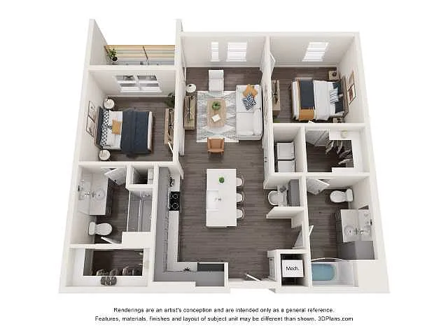 Floor plan 2B
