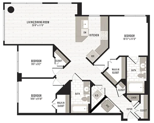Floor plan D1