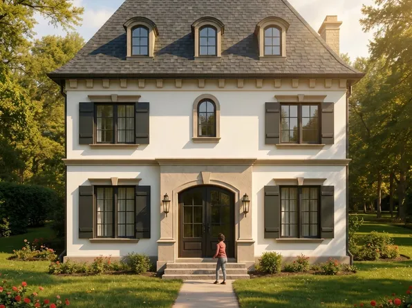 Palisade - Contemporary French Design Home Plan, PCI - 22101