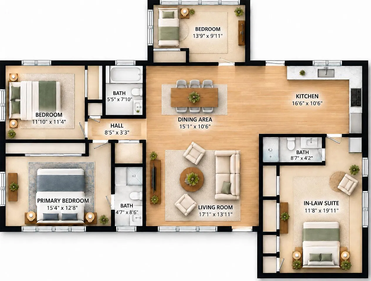 4 bed, 3.0 bath, 1600 sqft, $4,500 — Photo 4