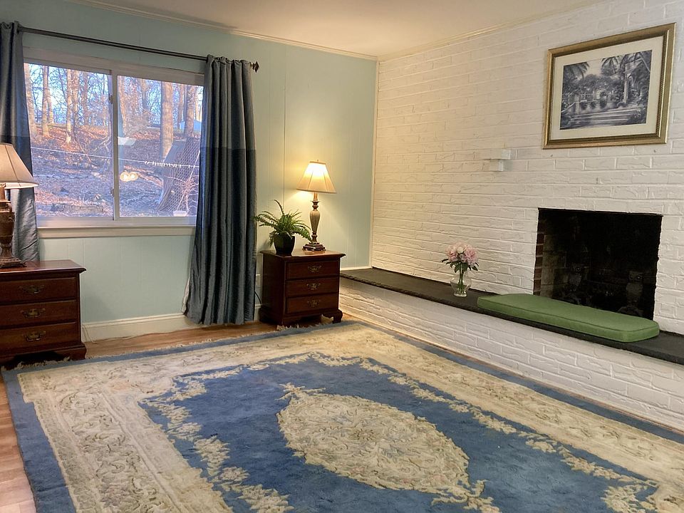 Large bedroom with fireplace