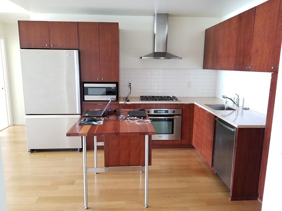 Kitchen with handy island.