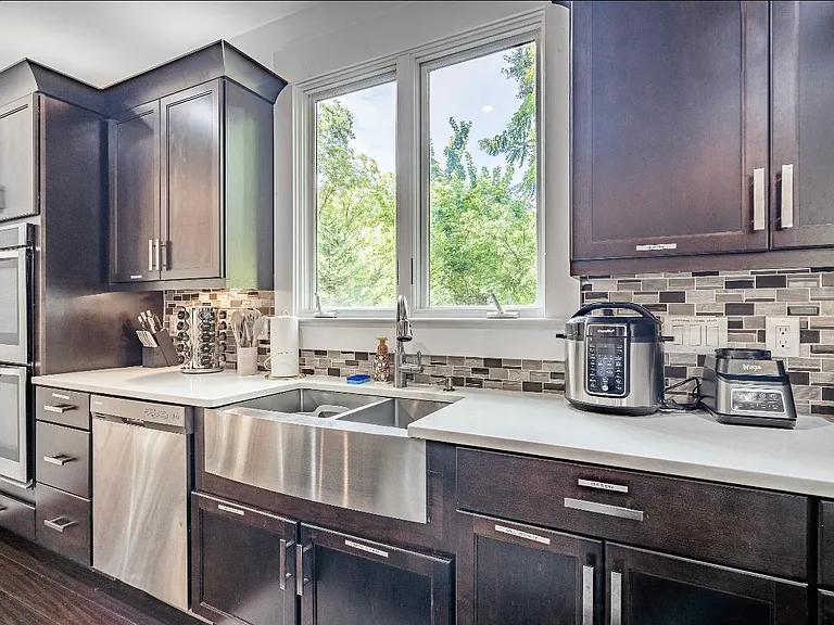 Main House Kitchen with double oven and all cooking large and small appliances