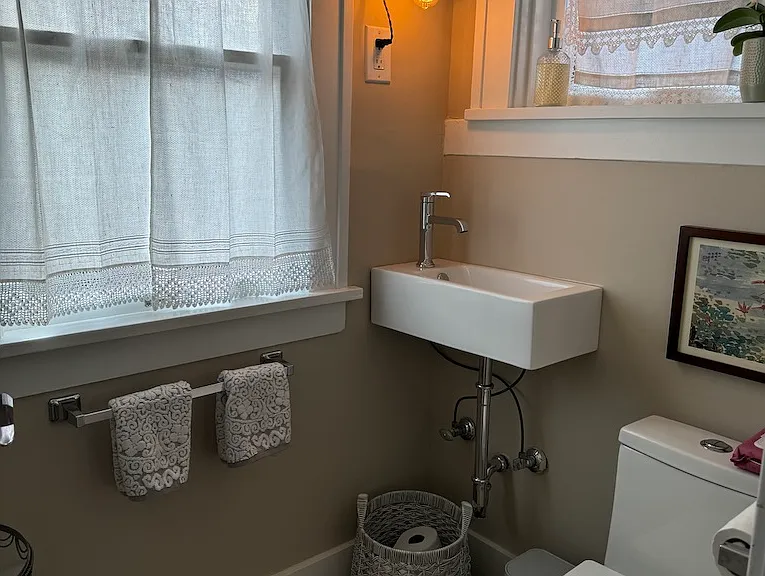 powder room on main floor