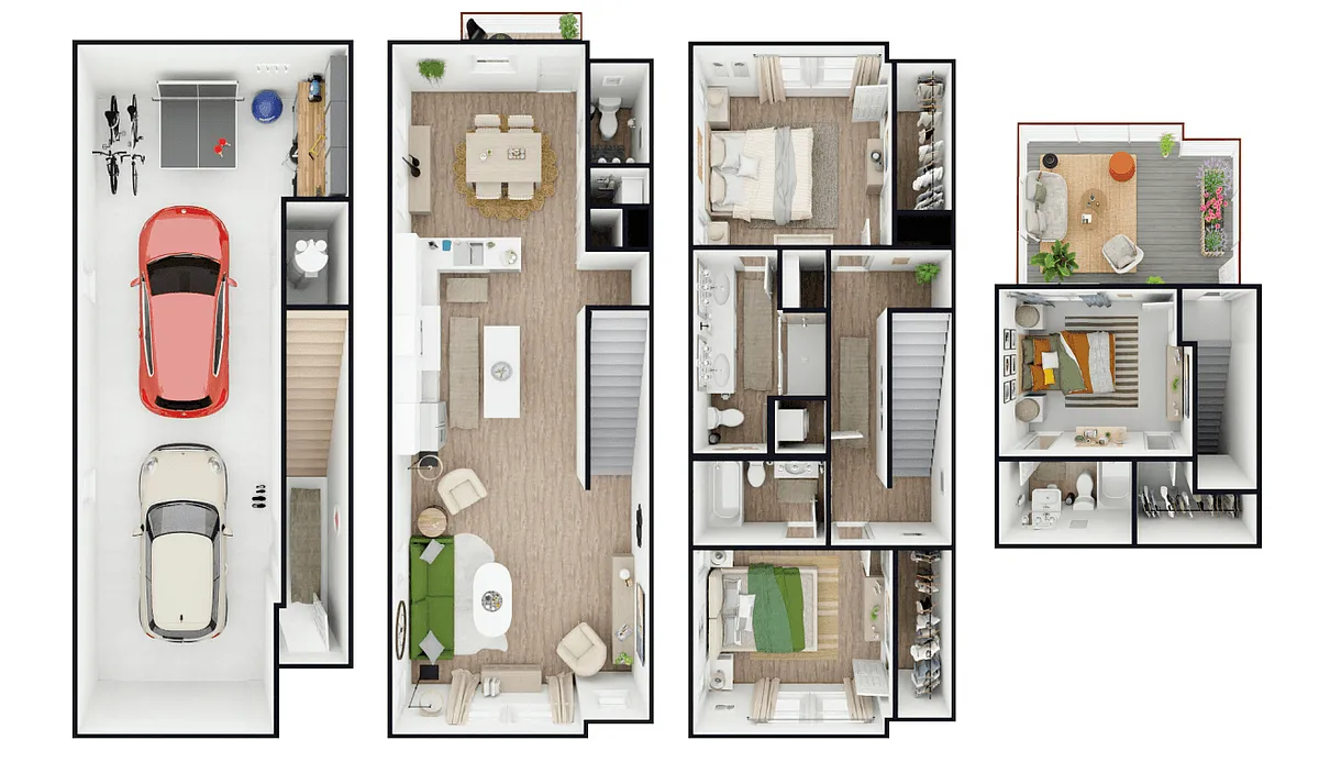 Floor plan Interior Unit