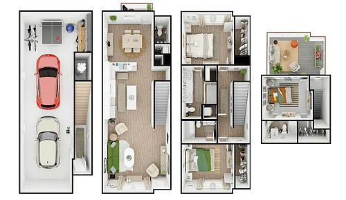 Floor plan End Unit