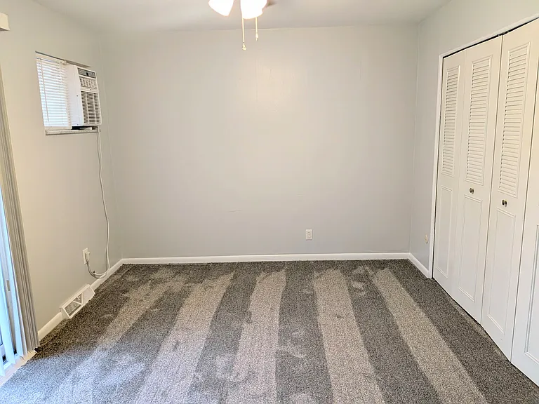 Bedroom with new carpet and paint